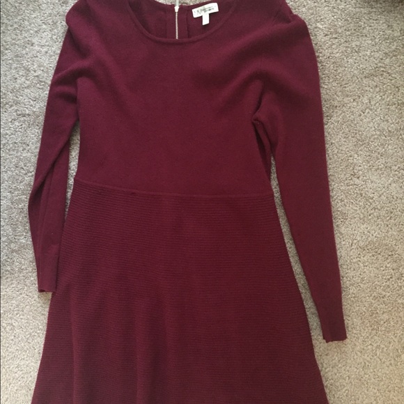 Neiman Marcus Dresses & Skirts - Burgundy Cashmere Sweater Dress